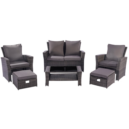 Outdoor Rattan Furniture Sofa And Table Set