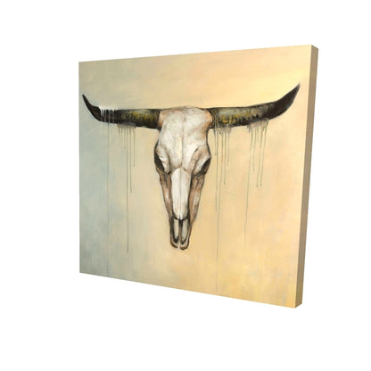 Bull skull - 08x08 Print on canvas