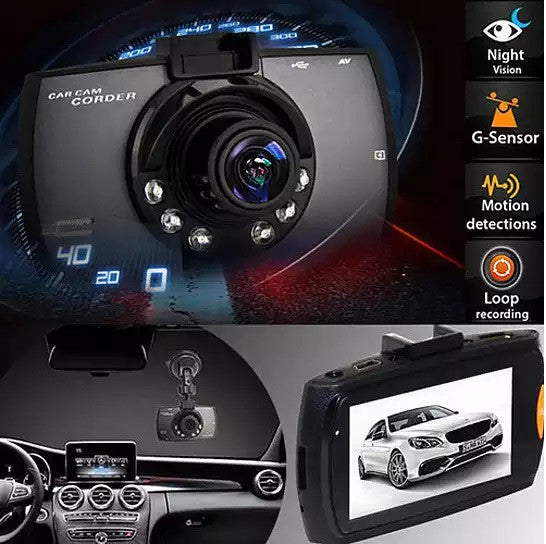 SafetyFirst HD 1080p Car Dash CamCorder with Night Vision by VistaShops