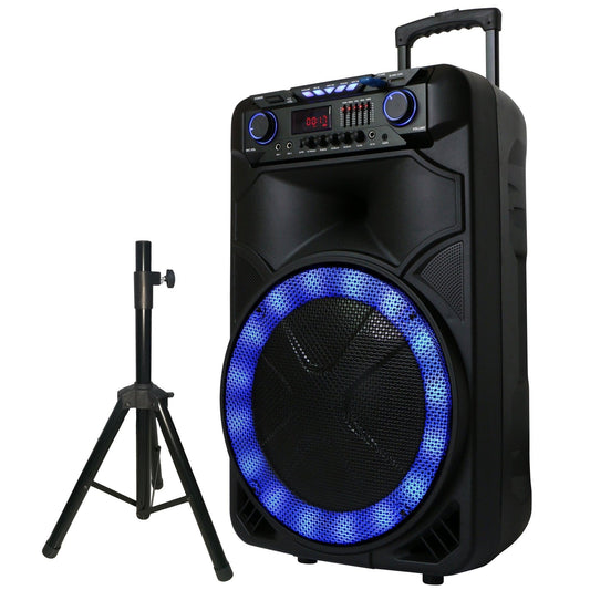 15" Portable Bluetooth Speaker with Stand by VYSN