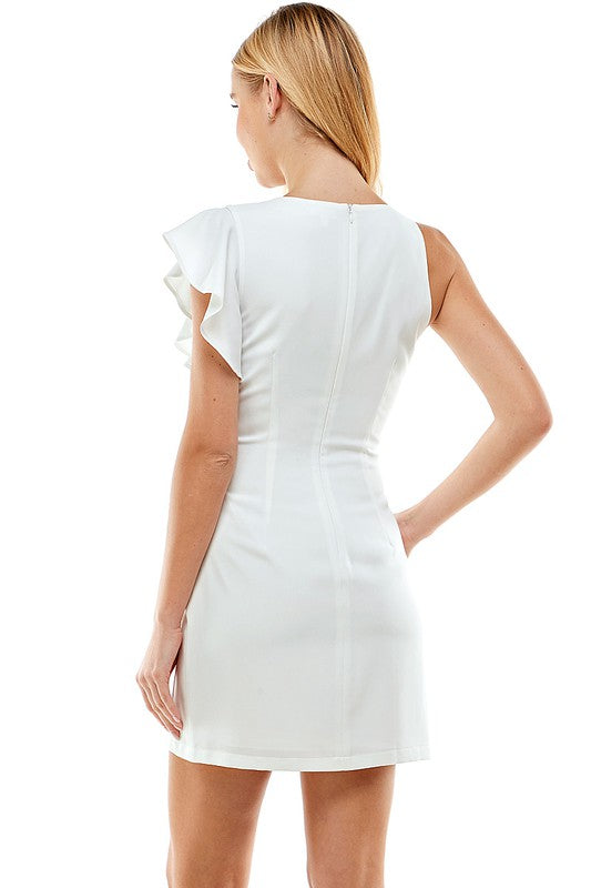 Asymmetrical Sheath Dress