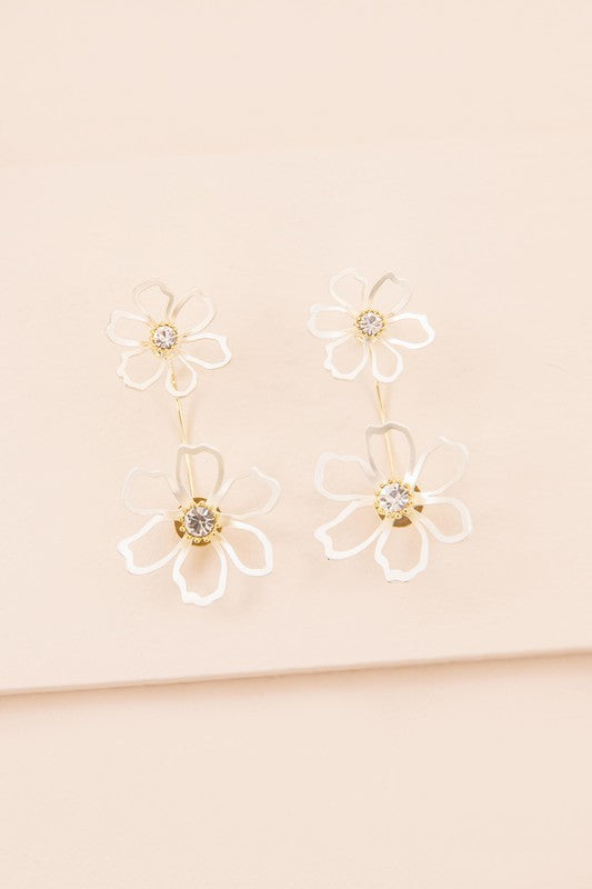 Daffodil Ear Jacket Earrings