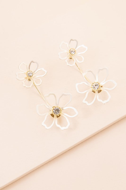 Daffodil Ear Jacket Earrings