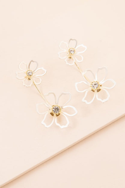 Daffodil Ear Jacket Earrings