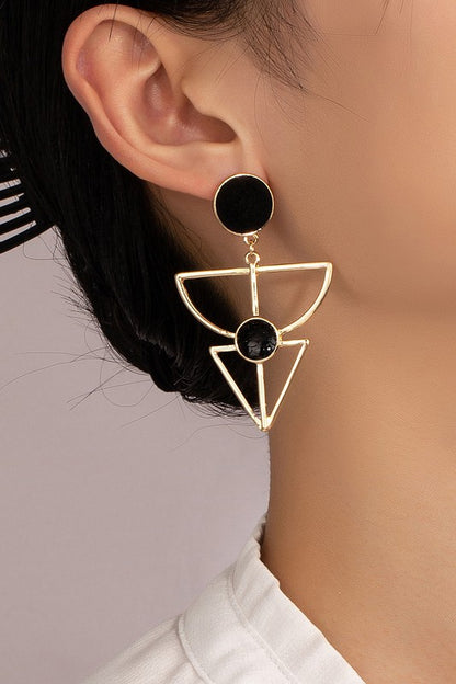 AZTEC GEO SHAPE EARRINGS