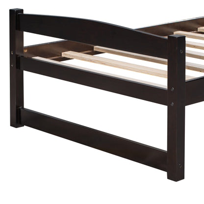 Wooden Daybed with Trundle, Twin Size Captain’s Bed, Espresso(New)