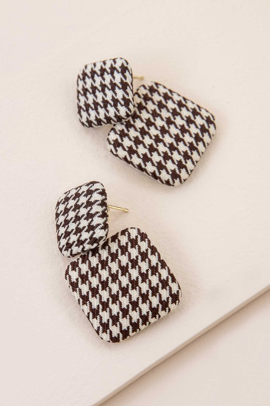 Textile Drop Earrings