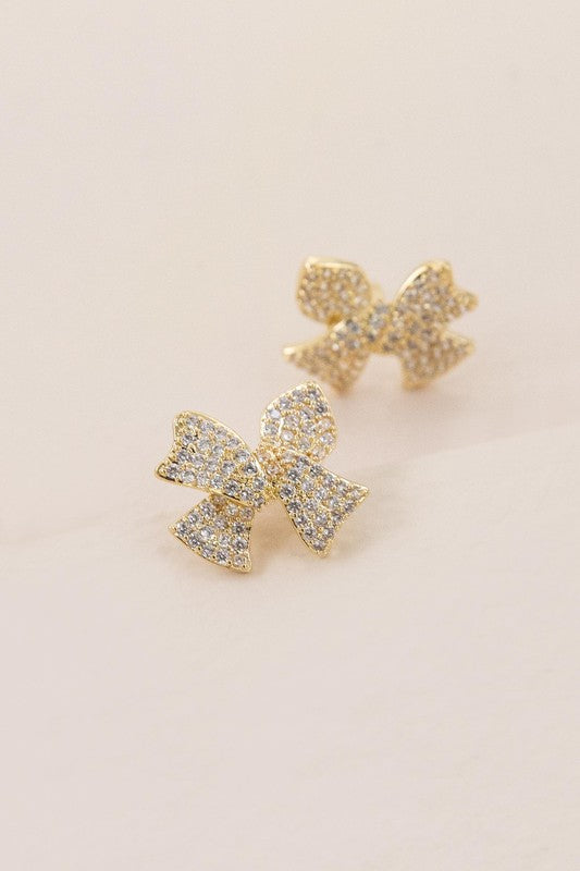 Ribbon Stud Earrings