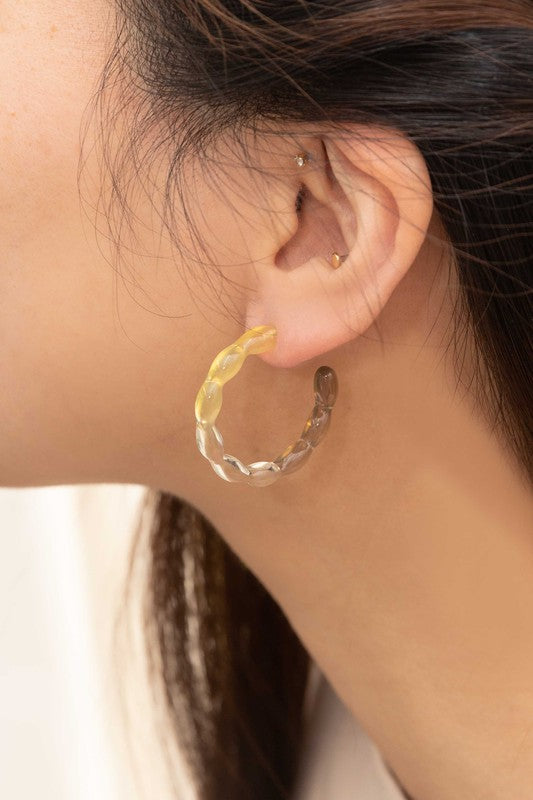 Jelly Hoop Earrings