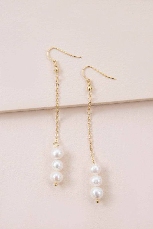 Ines Pearl Hook Earrings