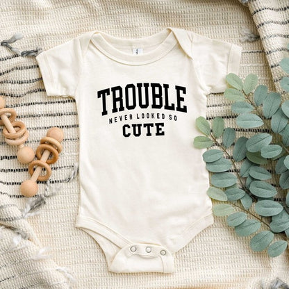 Trouble So Cute Baby Onesie