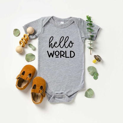 Hello World Baby Onesie