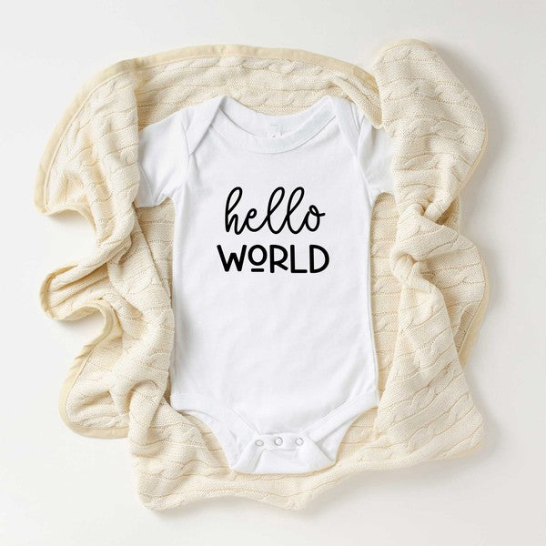 Hello World Baby Onesie