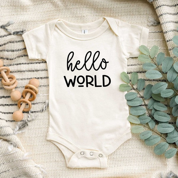 Hello World Baby Onesie