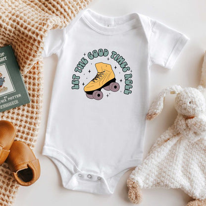 Let The Good Times Roller Skate Baby Onesie