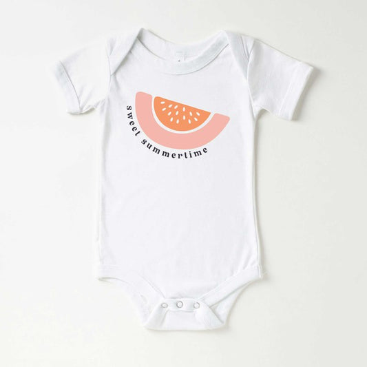 Sweet Summertime Watermelon Baby Onesie