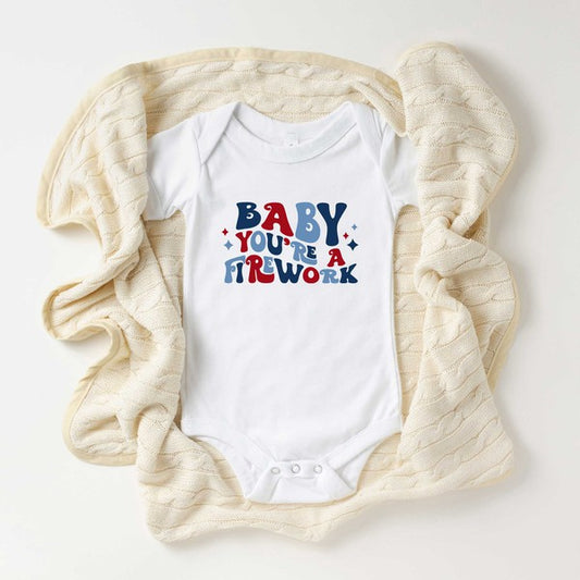 Baby You're A Firework Retro Baby Onesie