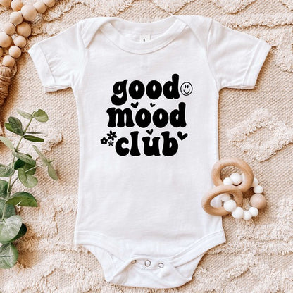 Good Mood Club Baby Onesie