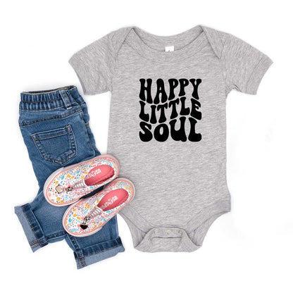 Happy Little Soul Wavy Baby Onesie