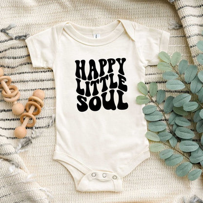 Happy Little Soul Wavy Baby Onesie