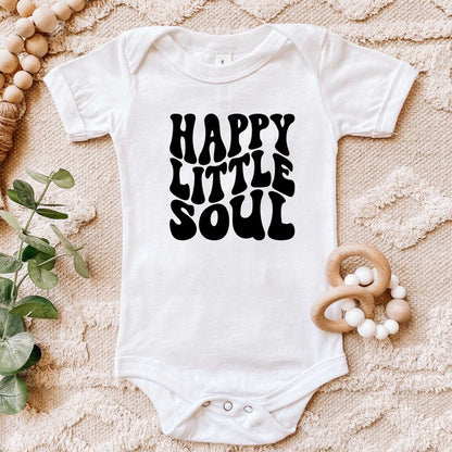 Happy Little Soul Wavy Baby Onesie