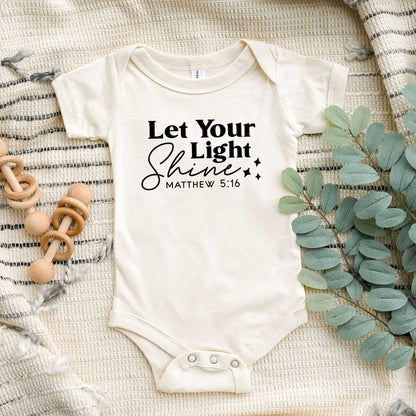 Let Your Light Shine Stars Baby Onesie