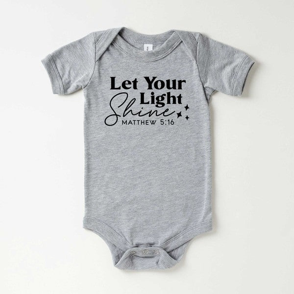 Let Your Light Shine Stars Baby Onesie