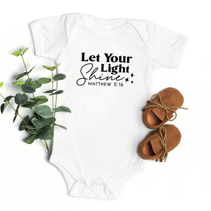 Let Your Light Shine Stars Baby Onesie