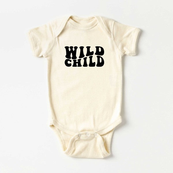 Wild Child Wavy Baby Onesie