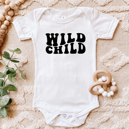 Wild Child Wavy Baby Onesie