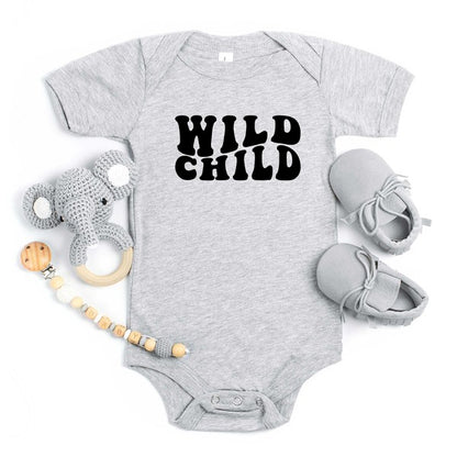 Wild Child Wavy Baby Onesie