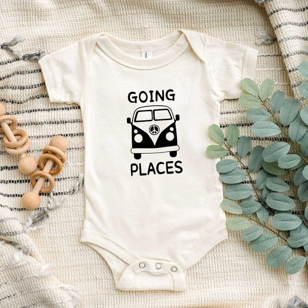 Going Places Van Baby Onesie