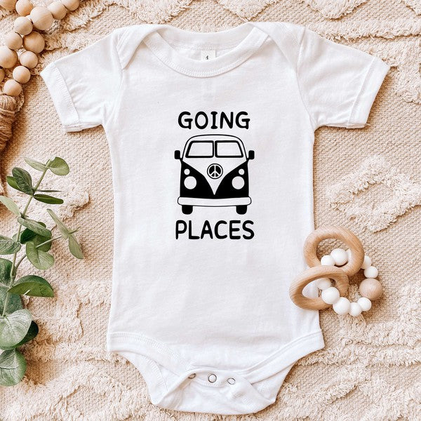 Going Places Van Baby Onesie