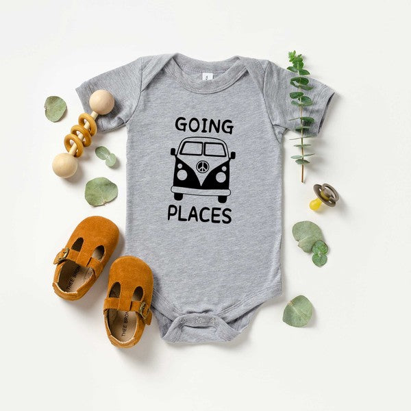 Going Places Van Baby Onesie