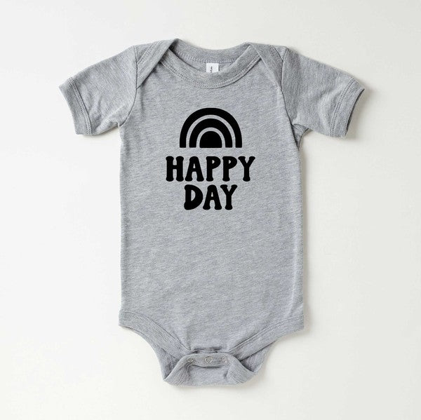 Happy Day Rainbow Baby Onesie