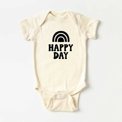 Happy Day Rainbow Baby Onesie