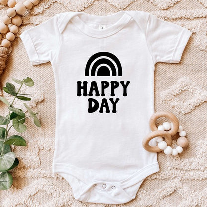 Happy Day Rainbow Baby Onesie