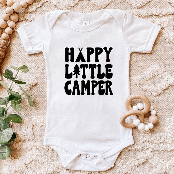 Happy Little Camper Baby Onesie