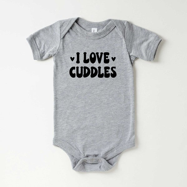 I Love Cuddles Baby Onesie