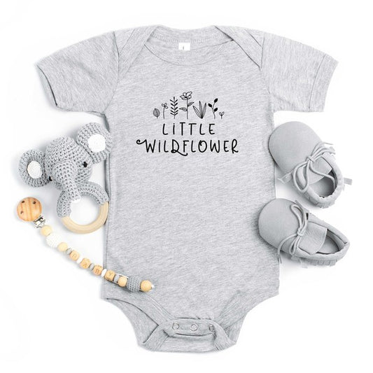 Little Wildflower Flowers Baby Onesie