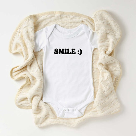 Smile Emoji Baby Onesie