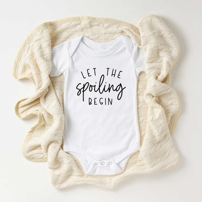 Let The Spoiling Begin Baby Onesie