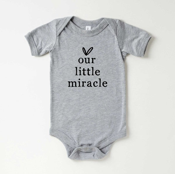 Our Little Miracle Heart Baby Onesie
