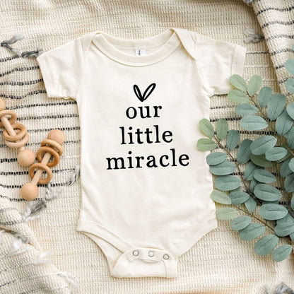 Our Little Miracle Heart Baby Onesie