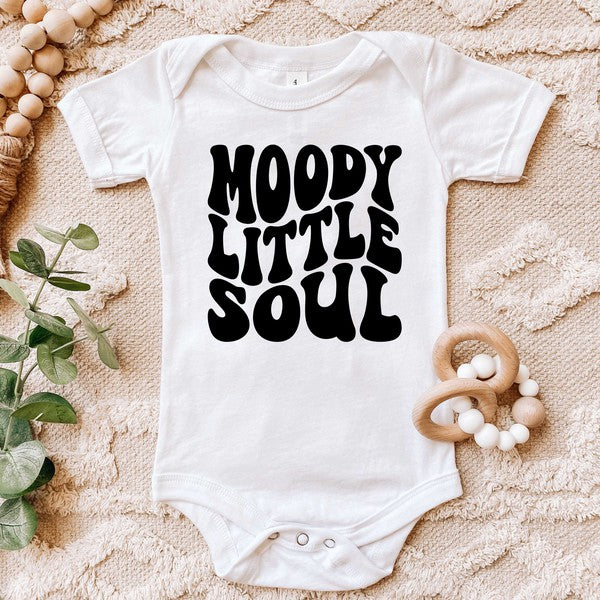 Moody Little Soul Baby Onesie