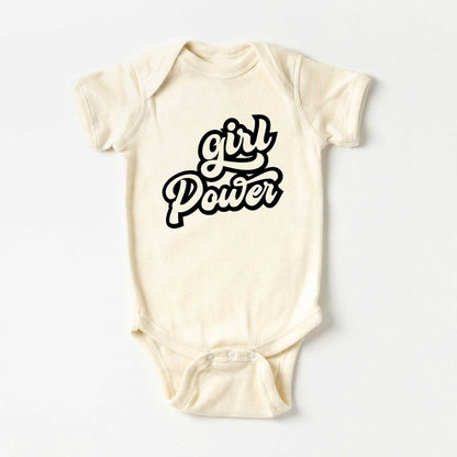 Retro Girl Power Baby Onesie