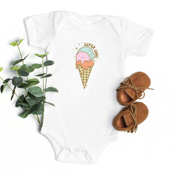 Super Cool Ice Cream Baby Onesie