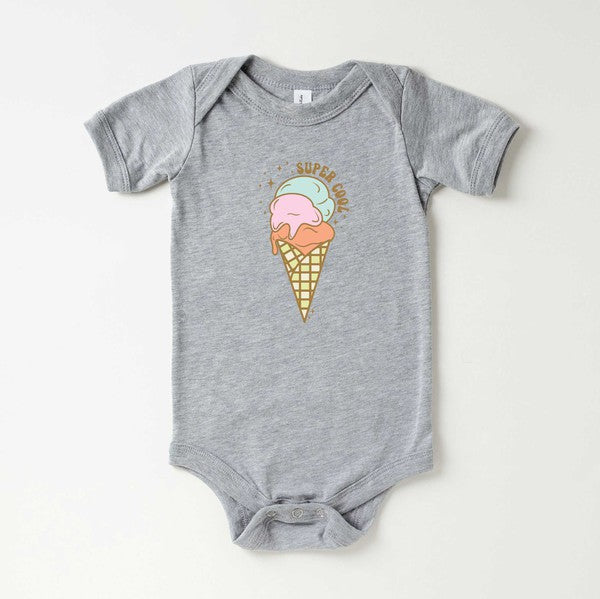 Super Cool Ice Cream Baby Onesie
