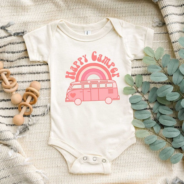 Happy Camper Van Baby Onesie