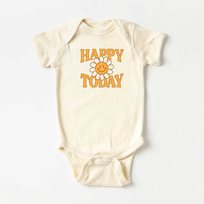 Happy Today Flower Baby Onesie